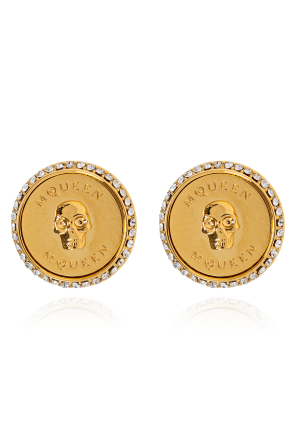 VERSACE 10196561A006203J000 関税送料込 Gold Earrings with logo Versace - Vitkac Italy
